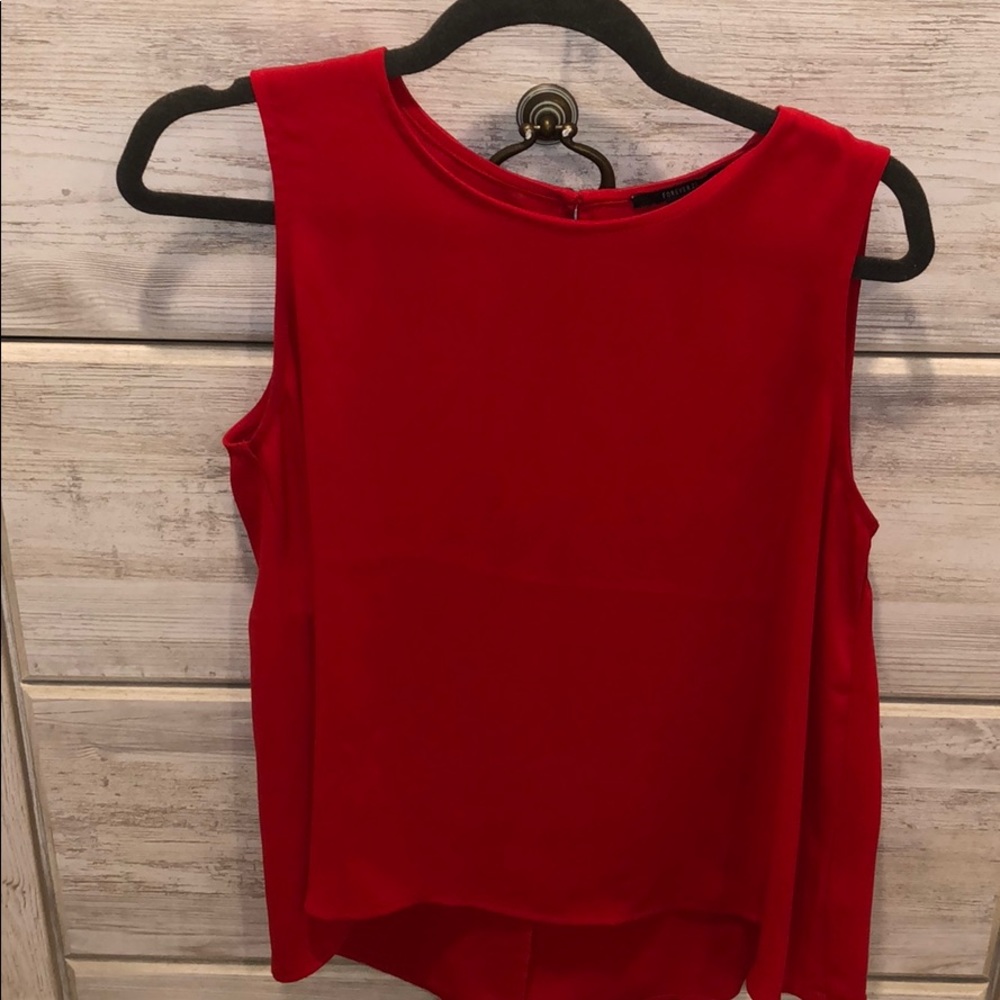 Red tank top